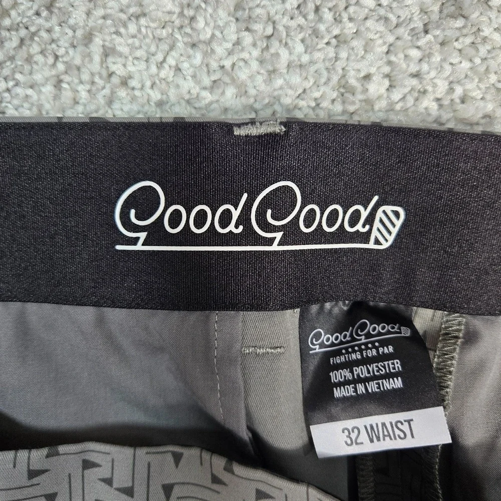 Good Good Golf Short Men's 32 Gray Flag Pin All over print fighting for par